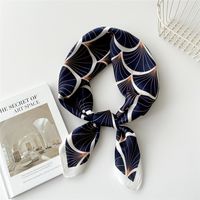 Women's Preppy Style Sweet Simple Style Plant Polyester Printing Silk Scarf sku image 21