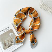 Women's Preppy Style Sweet Simple Style Plant Polyester Printing Silk Scarf sku image 23