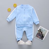 Casual Solid Color Cotton Boys Clothing Sets main image 5