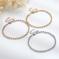 Simple Style Round Stainless Steel 18K Gold Plated Bracelets In Bulk main image 7