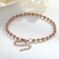 Simple Style Round Stainless Steel 18K Gold Plated Bracelets In Bulk main image 2