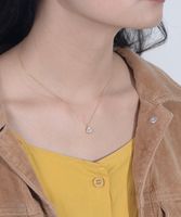 Simple Style Water Droplets Sterling Silver Plating Inlay Zircon 14k Gold Plated Rhodium Plated Pendant Necklace main image 3