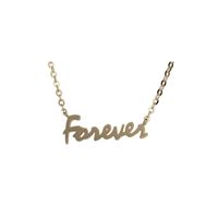 Simple Style Letter Sterling Silver Patchwork Gold Plated Silver Plated Pendant Necklace sku image 2