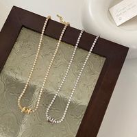 Simple Style Circle Alloy Copper Plating Inlay Zircon Necklace main image 1