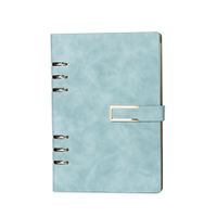 1 Piece Solid Color School Paper Business Retro Loose Spiral Notebook sku image 6