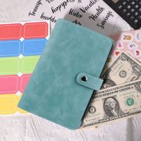 A6 Macaron Leather Notebook Loose-leaf Binder Refillable With 12 Loose-leaf Zipper Bags sku image 3