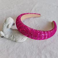 Vacation Color Block Rhinestone Inlay Zircon Hair Band sku image 5