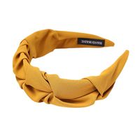 Sweet Solid Color Cloth Pleated Hair Band main image 6