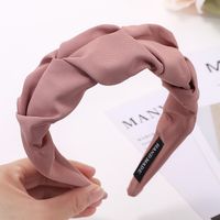 Sweet Solid Color Cloth Pleated Hair Band sku image 6