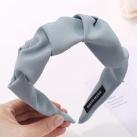 Sweet Solid Color Cloth Pleated Hair Band sku image 7