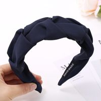 Sweet Solid Color Cloth Pleated Hair Band sku image 10