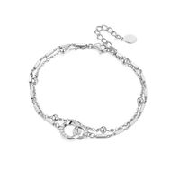 Elegant Lady Geometric Sterling Silver Bracelets main image 4