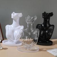 Wholesale Jewelry Simple Style Portrait Plastic Injection Molding Jewelry Rack main image 2
