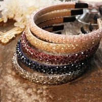 Simple Style Solid Color Rhinestone Inlay Crystal Hair Band main image 6