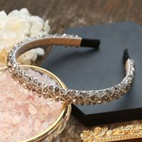 Simple Style Solid Color Rhinestone Inlay Crystal Hair Band sku image 9