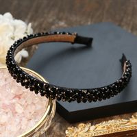 Simple Style Solid Color Rhinestone Inlay Crystal Hair Band sku image 14