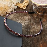 Simple Style Solid Color Rhinestone Inlay Crystal Hair Band sku image 6