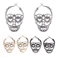 1 Pair Vintage Style Skull Plating Alloy Earrings main image 1