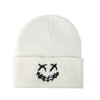 Unisex Funny Artistic Smiley Face Wool Cap sku image 7