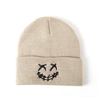 Unisex Funny Artistic Smiley Face Wool Cap sku image 1