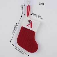 Christmas Cartoon Style Letter Knit Party Christmas Socks main image 5
