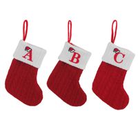 Christmas Cartoon Style Letter Knit Party Christmas Socks main image 2