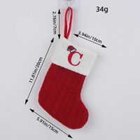 Christmas Cartoon Style Letter Knit Party Christmas Socks sku image 3