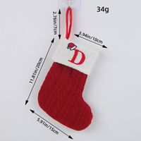 Christmas Cartoon Style Letter Knit Party Christmas Socks sku image 4