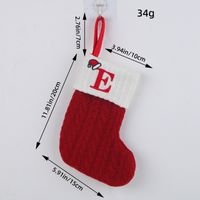 Christmas Cartoon Style Letter Knit Party Christmas Socks sku image 5