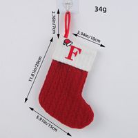 Christmas Cartoon Style Letter Knit Party Christmas Socks sku image 6