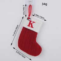 Christmas Cartoon Style Letter Knit Party Christmas Socks sku image 11