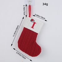 Christmas Cartoon Style Letter Knit Party Christmas Socks sku image 9