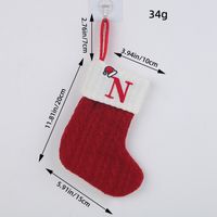 Christmas Cartoon Style Letter Knit Party Christmas Socks sku image 14