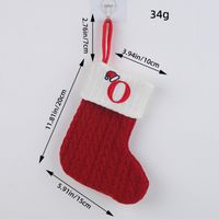 Christmas Cartoon Style Letter Knit Party Christmas Socks sku image 15