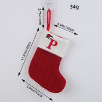 Christmas Cartoon Style Letter Knit Party Christmas Socks sku image 16