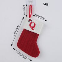 Christmas Cartoon Style Letter Knit Party Christmas Socks sku image 17