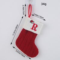 Christmas Cartoon Style Letter Knit Party Christmas Socks sku image 18