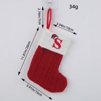 Christmas Cartoon Style Letter Knit Party Christmas Socks sku image 19