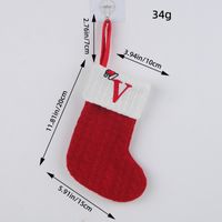 Christmas Cartoon Style Letter Knit Party Christmas Socks sku image 22
