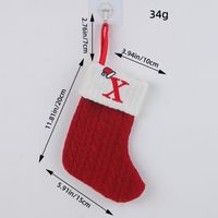 Christmas Cartoon Style Letter Knit Party Christmas Socks sku image 24