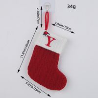 Christmas Cartoon Style Letter Knit Party Christmas Socks sku image 25
