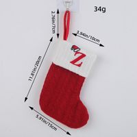 Christmas Cartoon Style Letter Knit Party Christmas Socks sku image 26