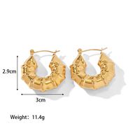 1 Pair Simple Style Classic Style C Shape U Shape The Answer Plating Stainless Steel Earrings sku image 6
