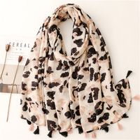 Women's Sexy Leopard Polyester Silk Scarf main image 1