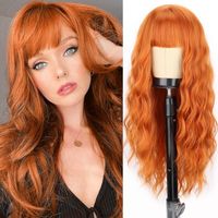 Women's Sweet Masquerade Street High Temperature Wire Bangs Long Curly Hair Wigs sku image 9