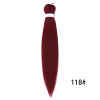 Unisex Simple Style Street Low Temperature Wire Long Straight Hair Wigs sku image 6