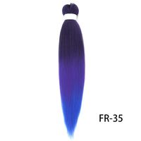 Unisex Simple Style Street Low Temperature Wire Long Straight Hair Wigs sku image 54