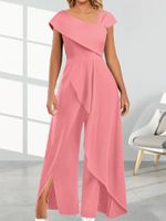 Women's Banquet Party Elegant Solid Color Ankle-length Jumpsuits main image 4