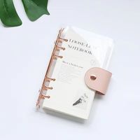 1 Piece Letter Learning Pvc Paper Preppy Style Loose Spiral Notebook sku image 2