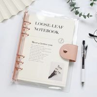 1 Piece Letter Learning Pvc Paper Preppy Style Loose Spiral Notebook sku image 5